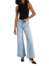 The Roller Sneak High-Rise Flared Jeans