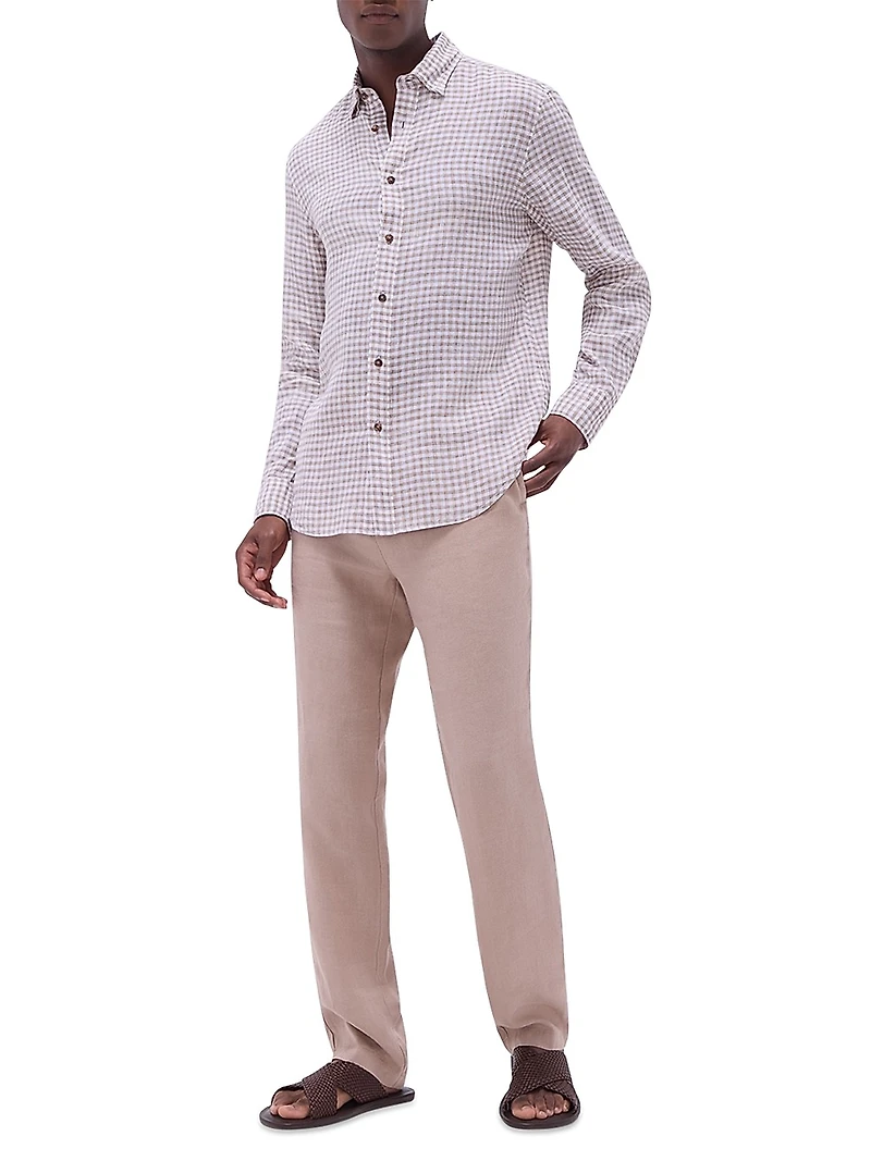 Julien Check Linen Sport Shirt