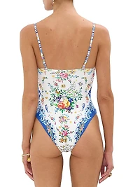 Tiles Darls Ruched Underwire One-Piece Swimsuit