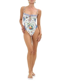 Tiles Darls Ruched Underwire One-Piece Swimsuit