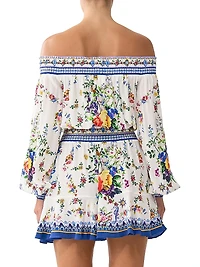 Tiles Darls Off-The-Shoulder Minidress