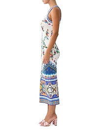 Tiles Darls Jersey Tank Midi-Dress