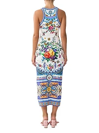 Tiles Darls Jersey Tank Midi-Dress