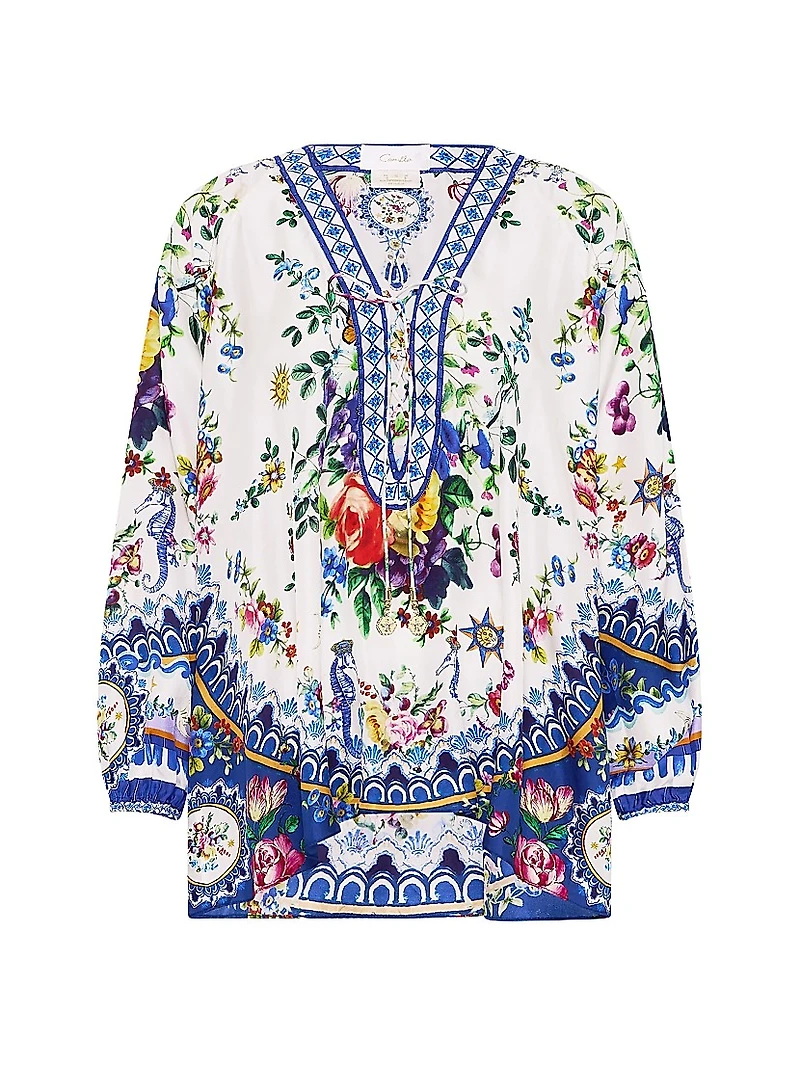 Tiles Darls Silk Blouse