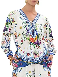 Tiles Darls Silk Blouse