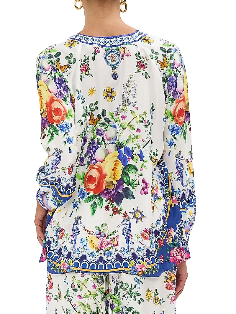 Tiles Darls Silk Blouse