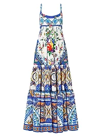 Tiles Darls Tiered Maxi Dress
