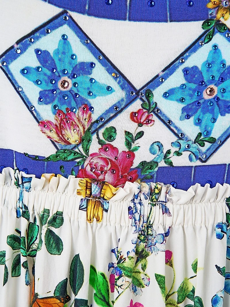 Tiles Darls Tiered Maxi Dress