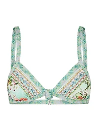 Just Coasting Knot-Front Swim Top