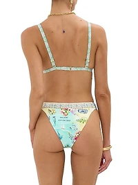 Just Coasting Knot-Front Swim Top