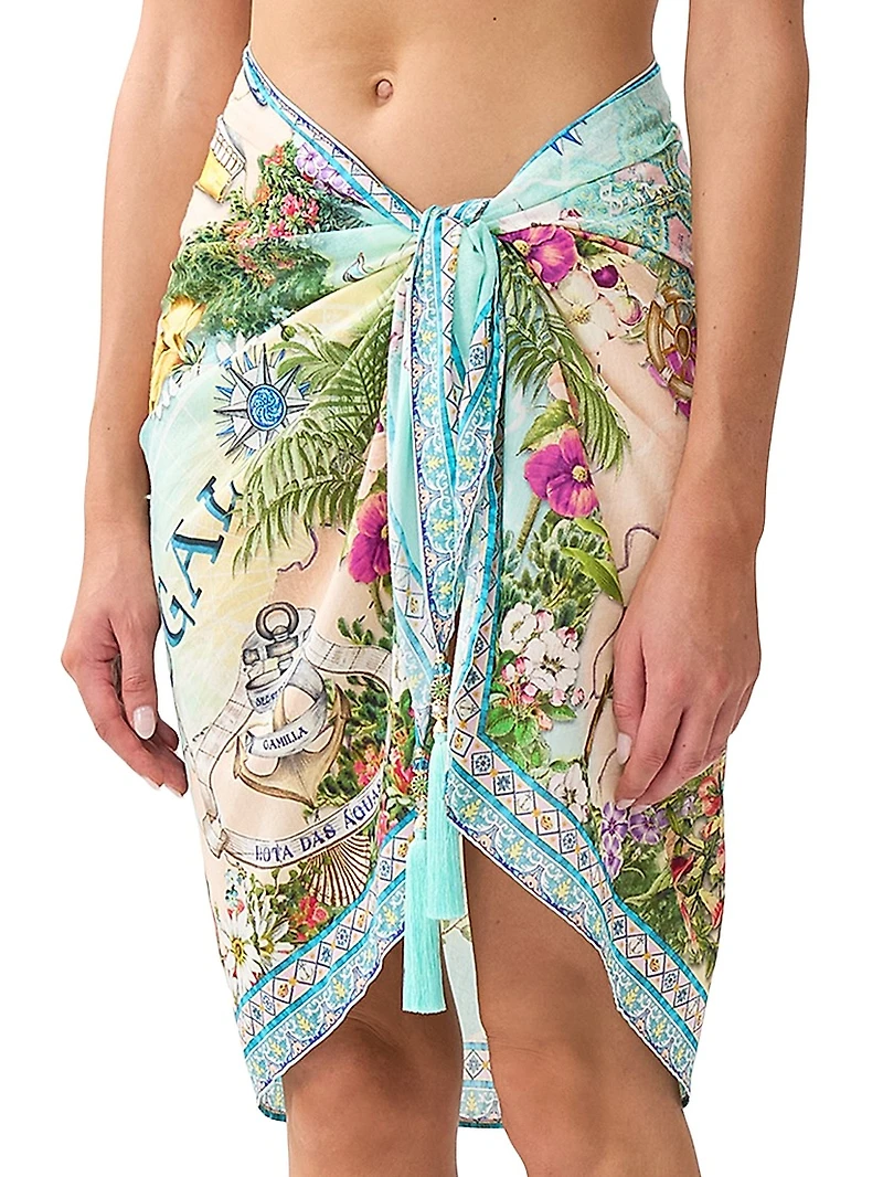 Just Coasting Short Tassel Sarong