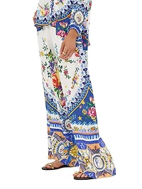 Tiles Darls Silk Printed Pants