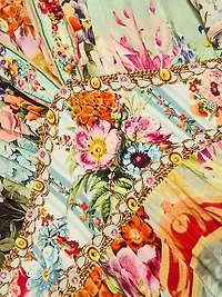 Aromatic Tiger Flower Maxi Dress