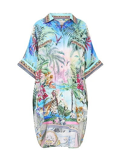 Spirit of Santa Maria Oversized Silk Tunic