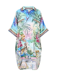 Spirit of Santa Maria Oversized Silk Tunic