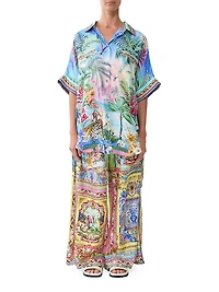 Spirit of Santa Maria Oversized Silk Tunic