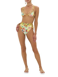 Aromatic Tiger Flower High-Waist Bottom