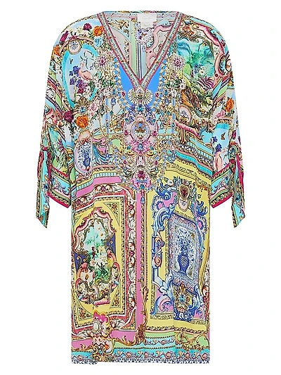 Spirit Of Santa Maria Kaftan Minidress