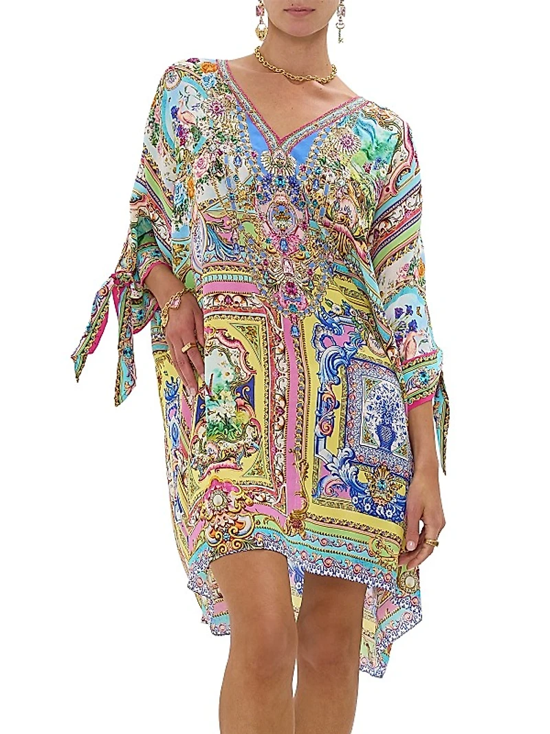 Spirit Of Santa Maria Kaftan Minidress