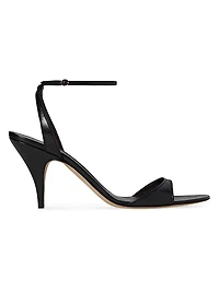 Vika 80MM Leather Ankle-Strap Sandals
