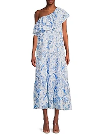 Mayella One-Shoulder Midi-Dress