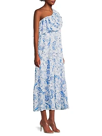 Mayella One-Shoulder Midi-Dress