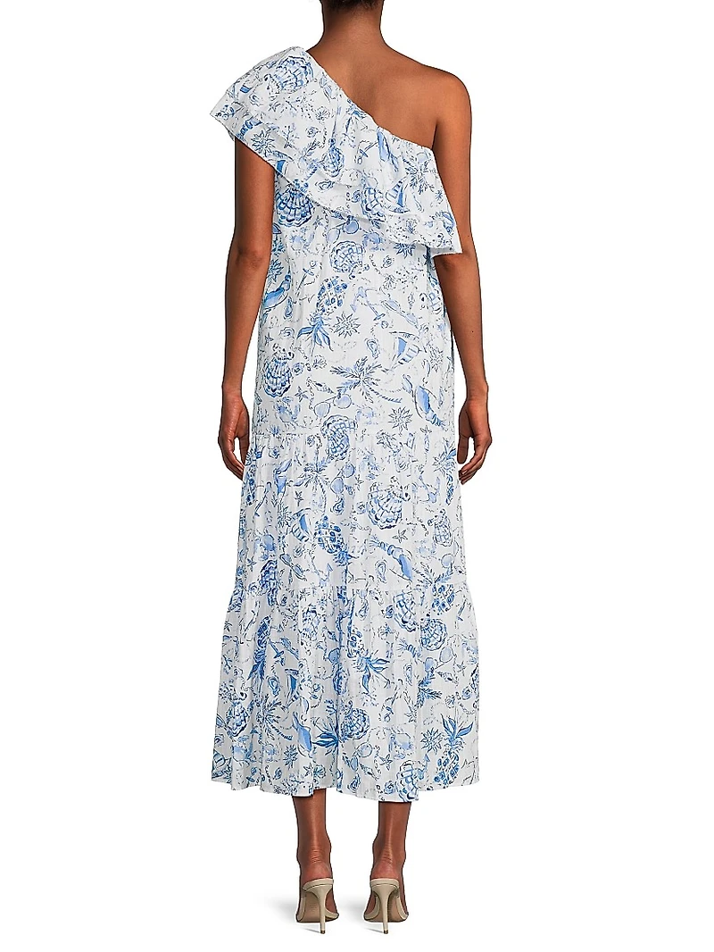 Mayella One-Shoulder Midi-Dress