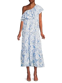 Mayella One-Shoulder Midi-Dress