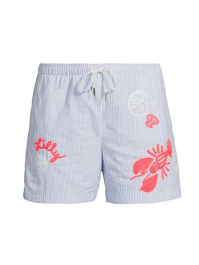 Croix Cotton Drawstring Shorts