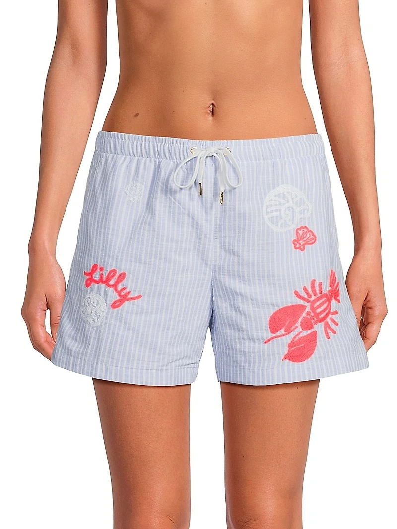 Croix Cotton Drawstring Shorts