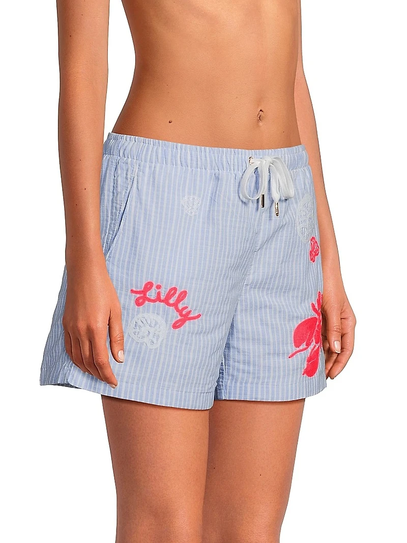 Croix Cotton Drawstring Shorts