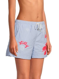 Croix Cotton Drawstring Shorts