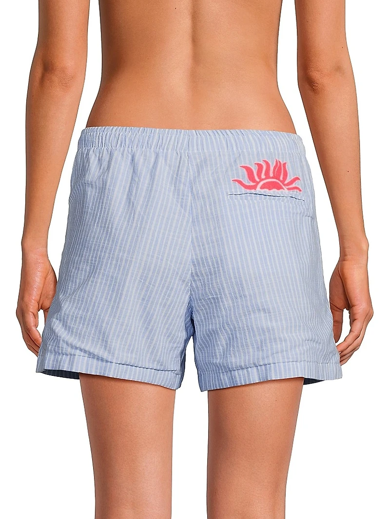 Croix Cotton Drawstring Shorts