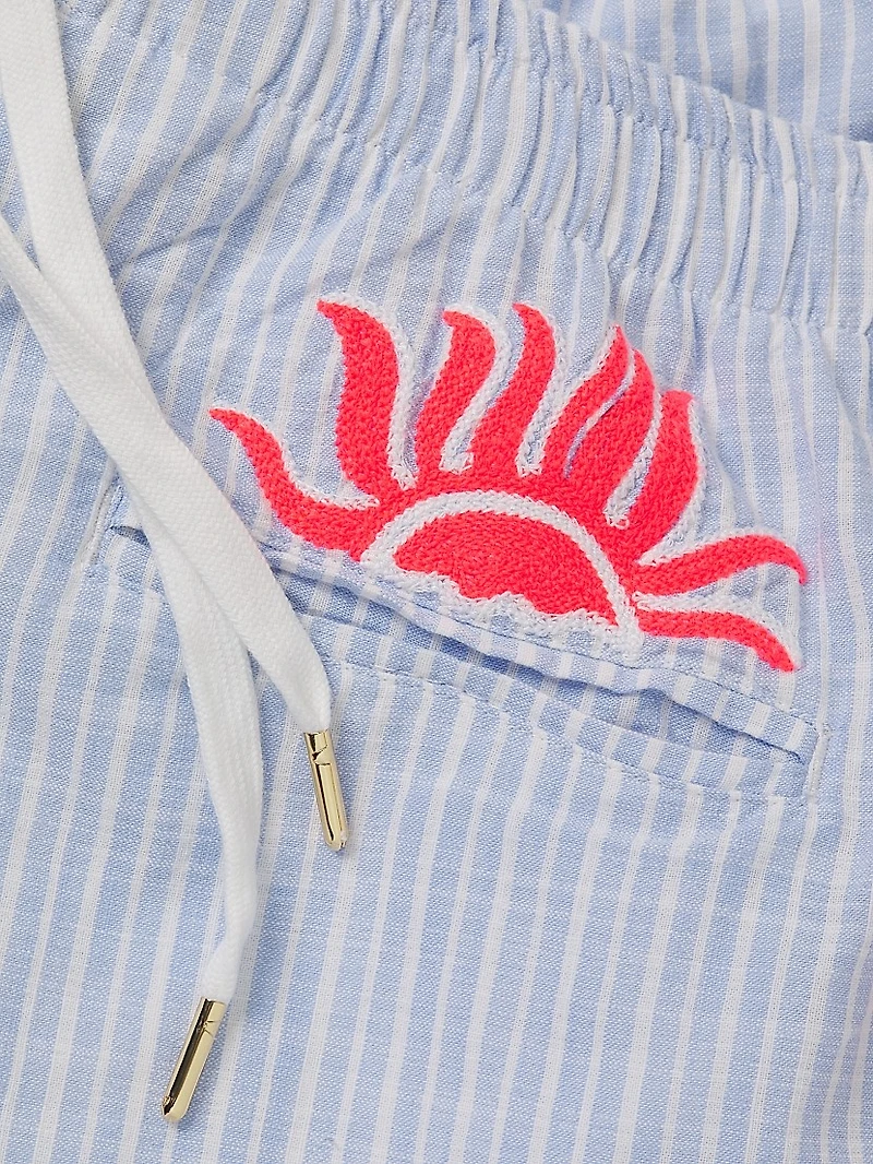 Croix Cotton Drawstring Shorts