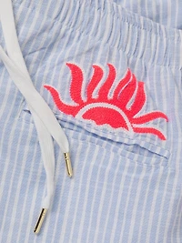 Croix Cotton Drawstring Shorts