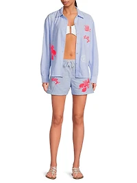 Croix Cotton Drawstring Shorts