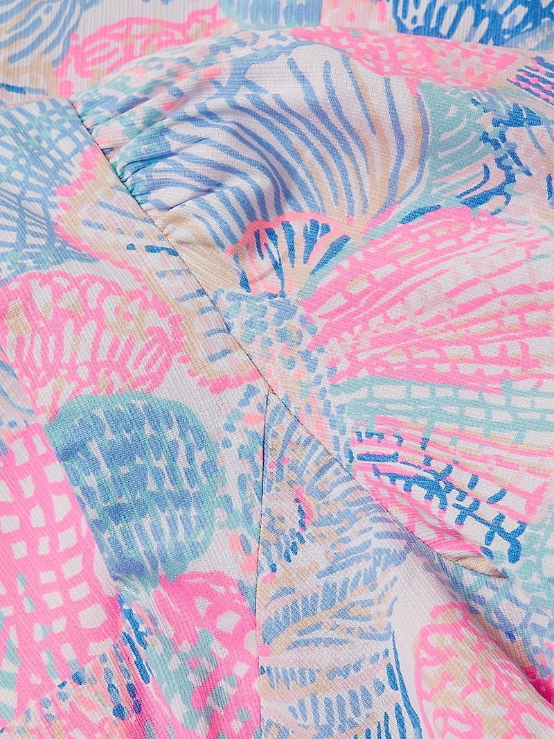 Kalinara Stretch-Cotton Skirted Romper