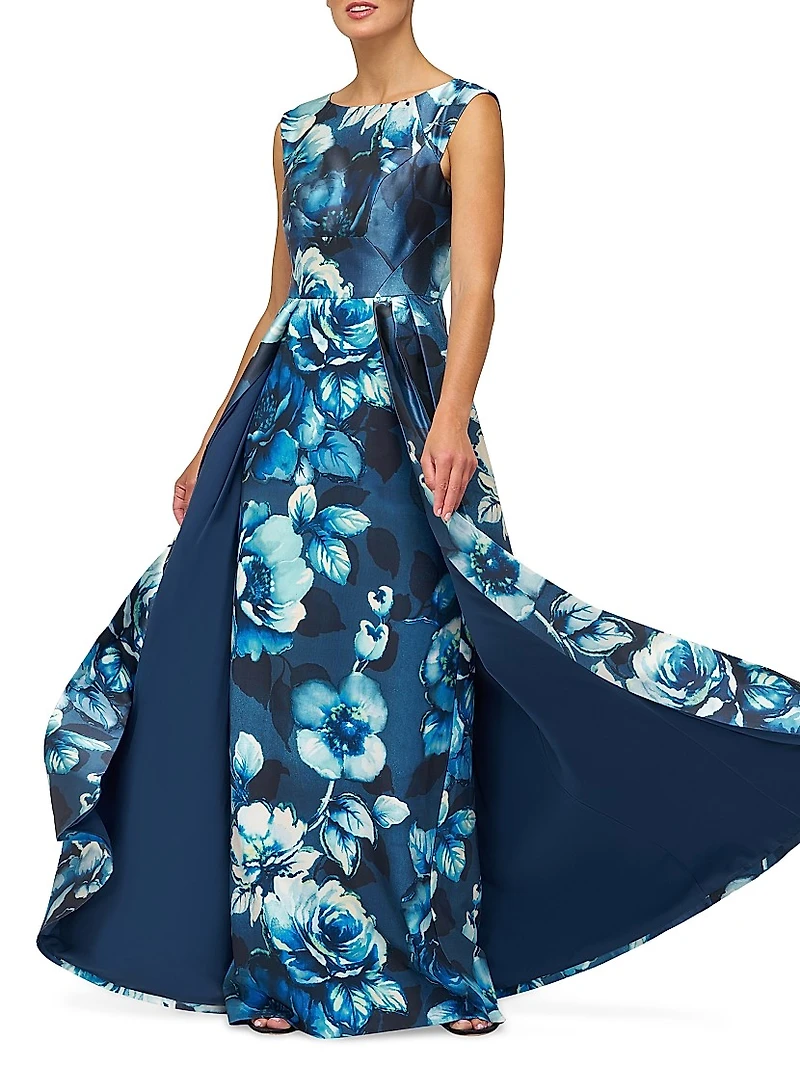 Kate Floral Pleated Gown