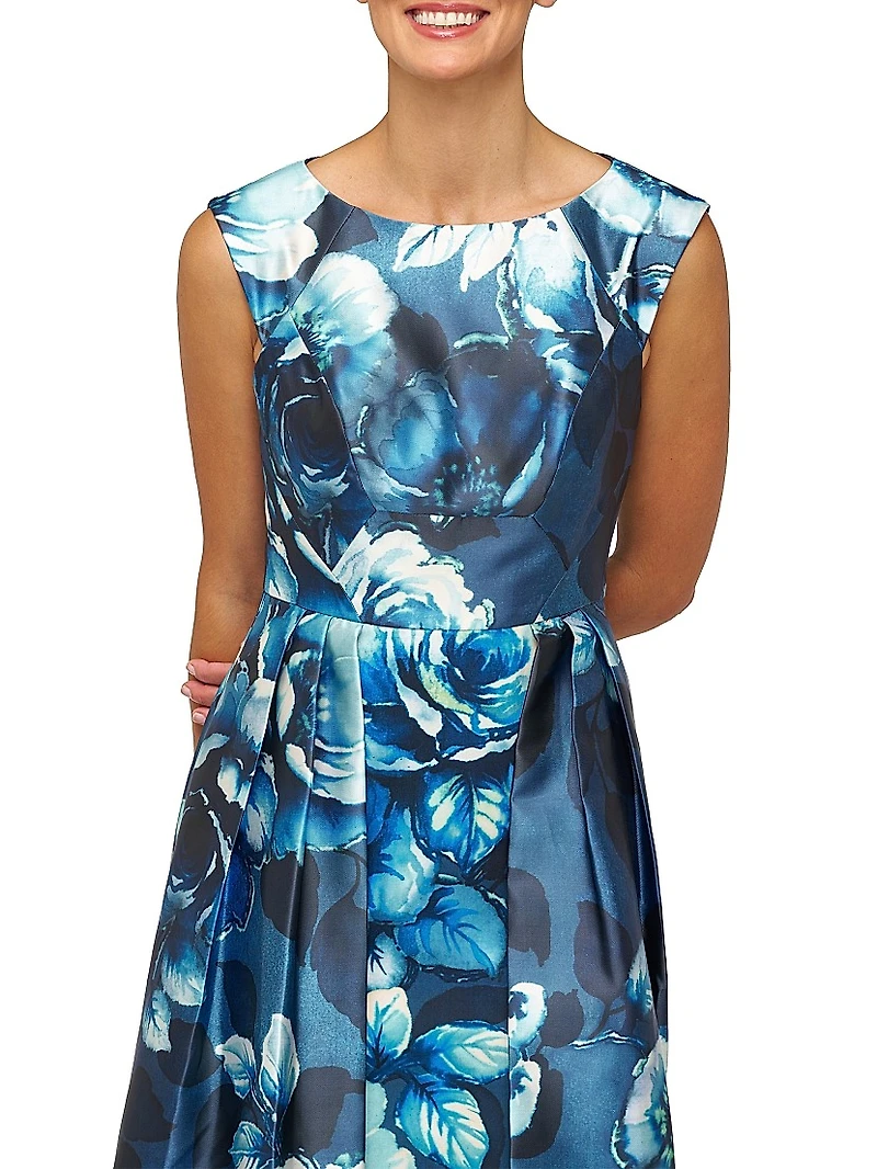 Kate Floral Pleated Gown