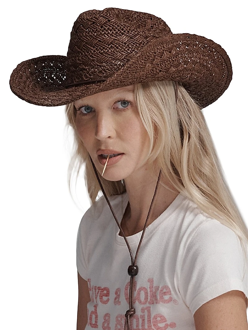 X Phoenix Woven Paper Cowboy Hat