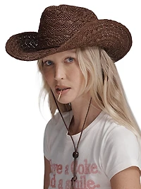 X Phoenix Woven Paper Cowboy Hat