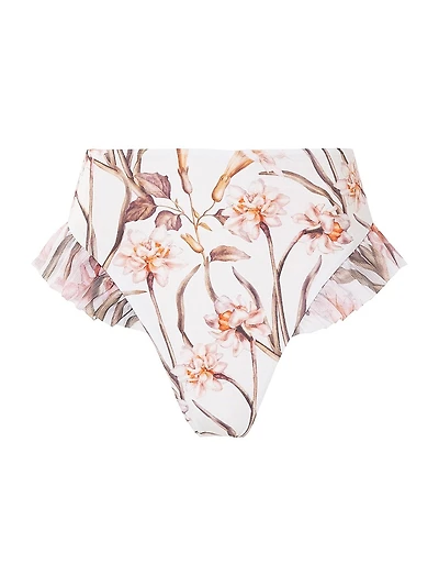 Botanic Retro Flutter Bikini Bottom