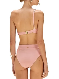Lagoa Flower Appliqué Bikini Top
