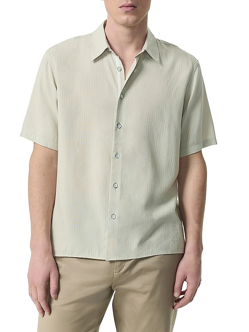 Dalton Dobby Short-Sleeve Shirt