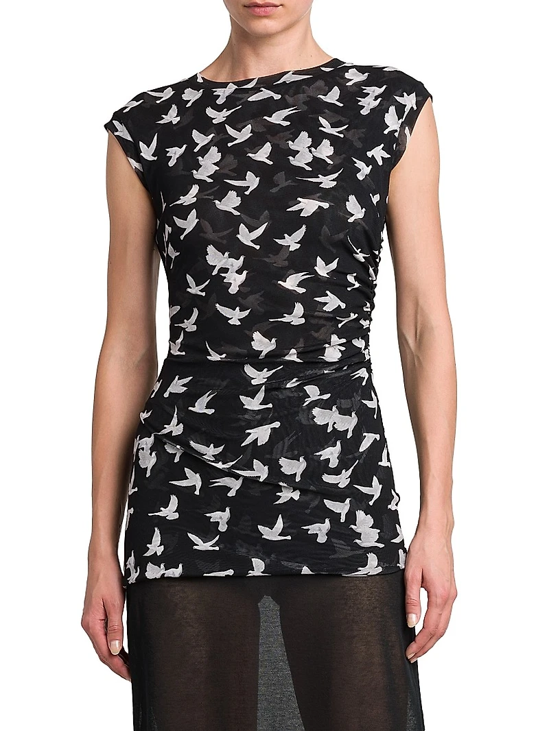 Flying Bird Haze Mesh Top