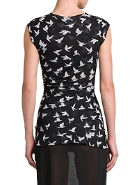 Flying Bird Haze Mesh Top