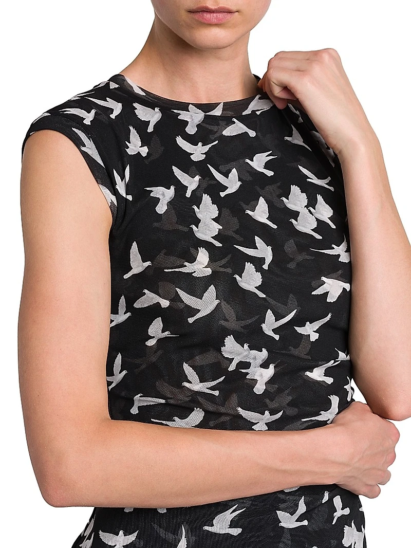 Flying Bird Haze Mesh Top
