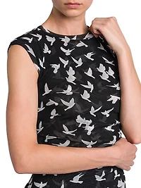 Flying Bird Haze Mesh Top