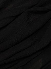 Asymmetric Draped Crepon Gown
