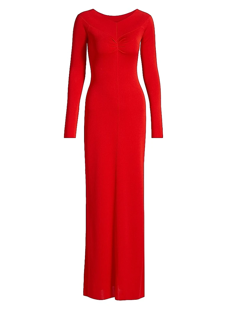 Light Fine-Knit Maxi Dress